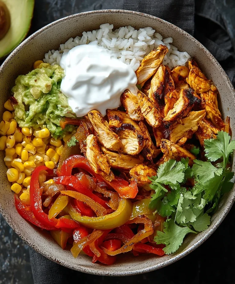 Easy Chicken Fajita Bowl Recipe – Quick & Flavorful Meal