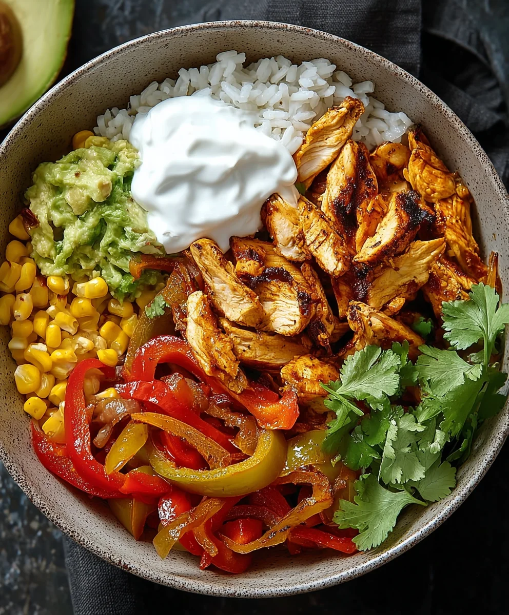Easy Chicken Fajita Bowl Recipe - Quick & Flavorful Meal