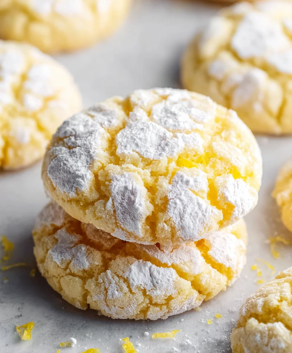 Easy Lemon Crinkle Cookies-Bright & Chewy Treats