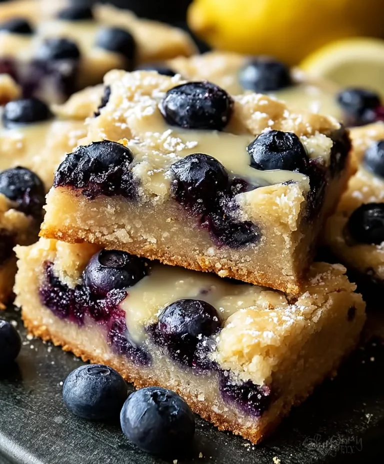 Blueberry Lemon Cookie Bars- Easy & Delicious Treat