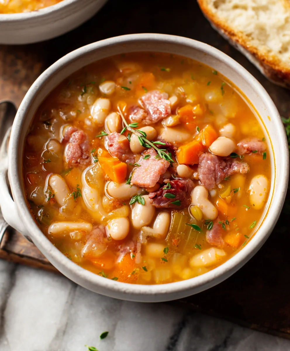 Easy Beef Beef Ham Bean Soup - Hearty Comfort Food