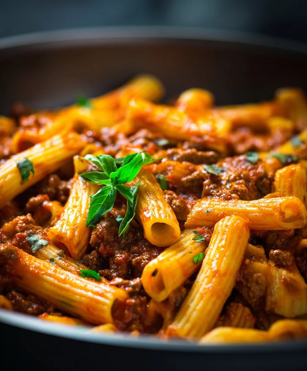 Easy Beef Pasta in Rich Tomato Sauce