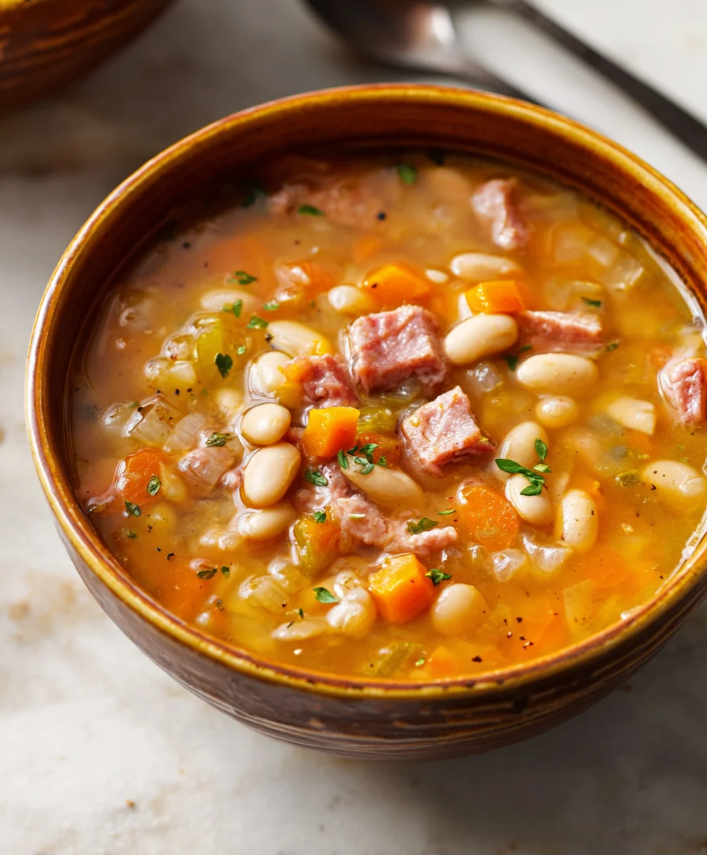 Easy Beef Beef Ham Bean Soup - Hearty & Delicious