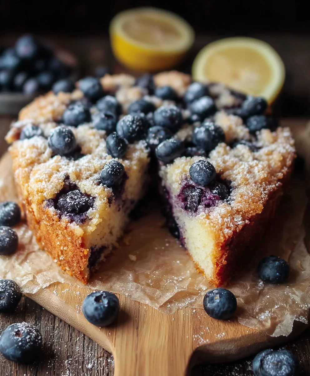 Blueberry Lemon Brioche Cake Recipe