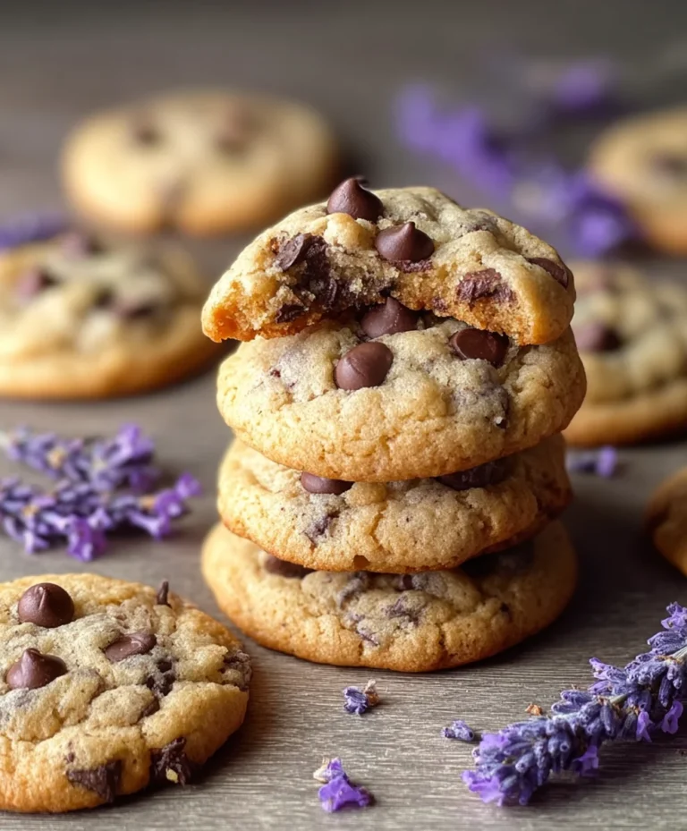 Lavender Chocolate Chip Cookies-A Floral-Infused Treat