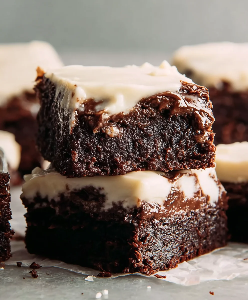 Decadent Brownies with Cream Cheese Frosting Recipe
