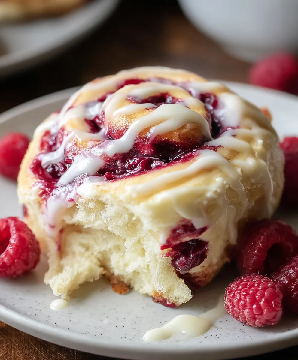 White Chocolate Raspberry Rolls-Decadent Sweet Treats