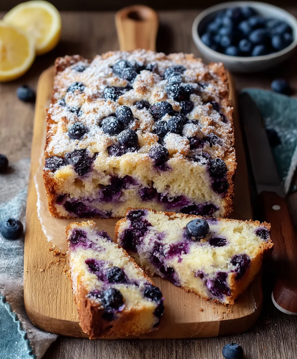 Blueberry Lemon Brioche Cake Recipe