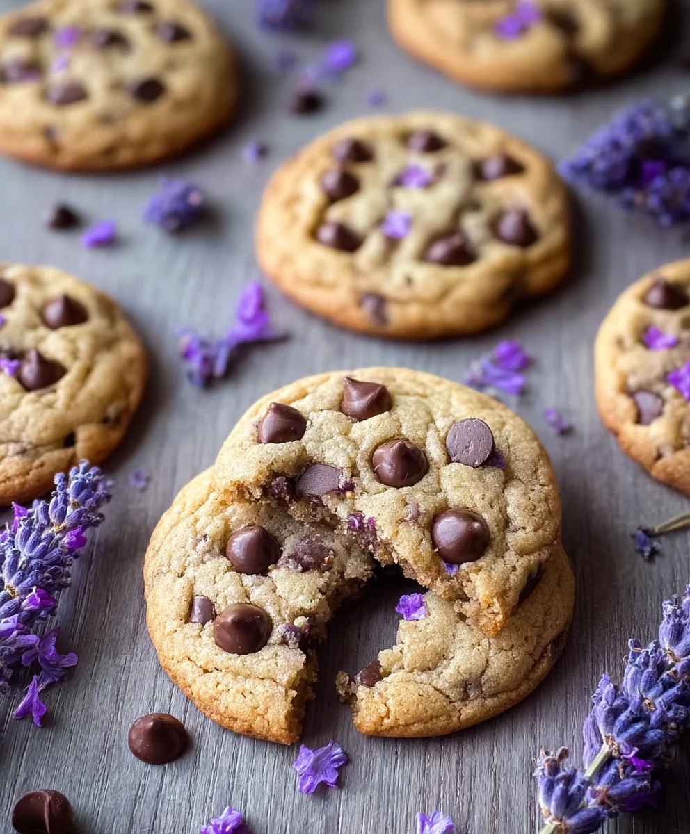 Lavender Chocolate Chip Cookies-A Floral-Infused Treat