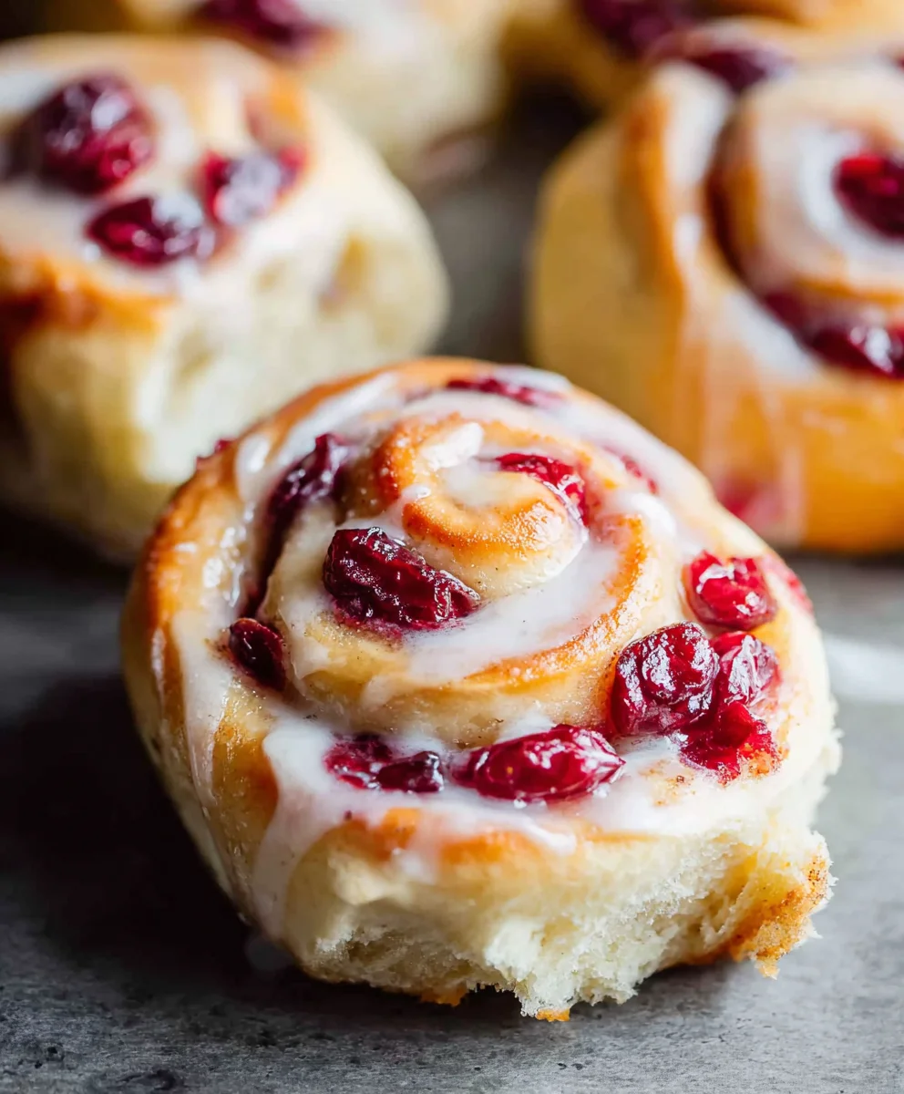 Orange Cranberry Sweet Rolls - Festive & Flavorful Breakfast Treat