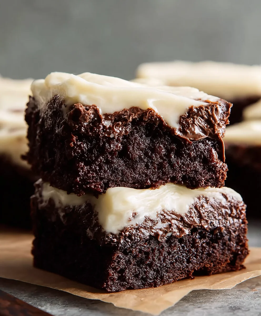 Decadent Brownies with Cream Cheese Frosting Recipe