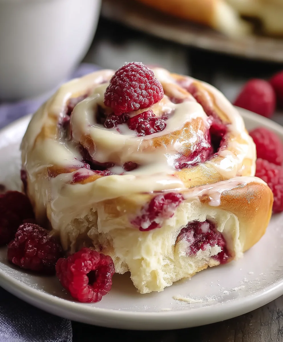 White Chocolate Raspberry Rolls-Decadent Sweet Treats
