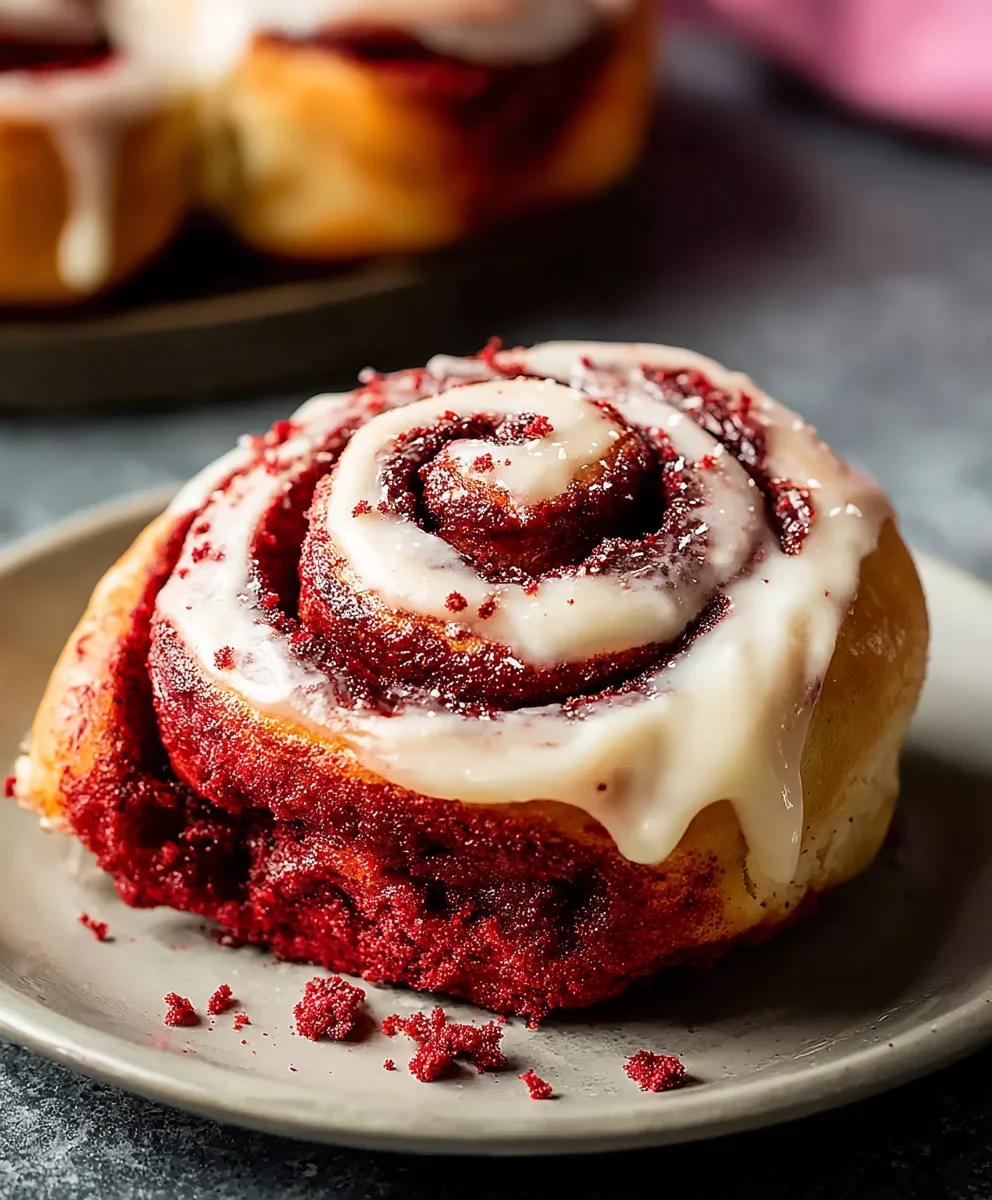 Red Velvet Cinnamon Rolls From Scratch-Easy Recipe