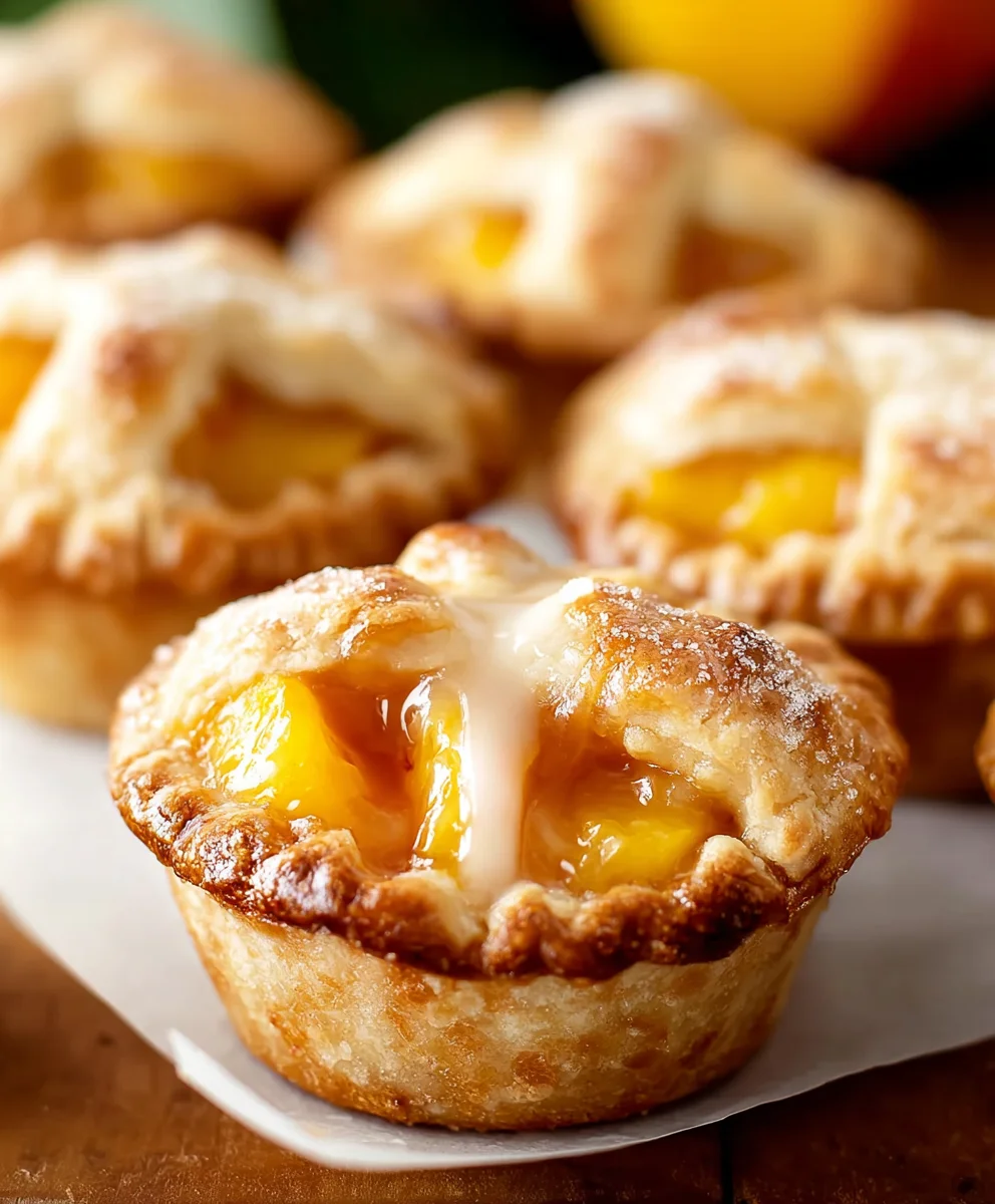 Mini Peach Pies - Easy Homemade Sweet Treats