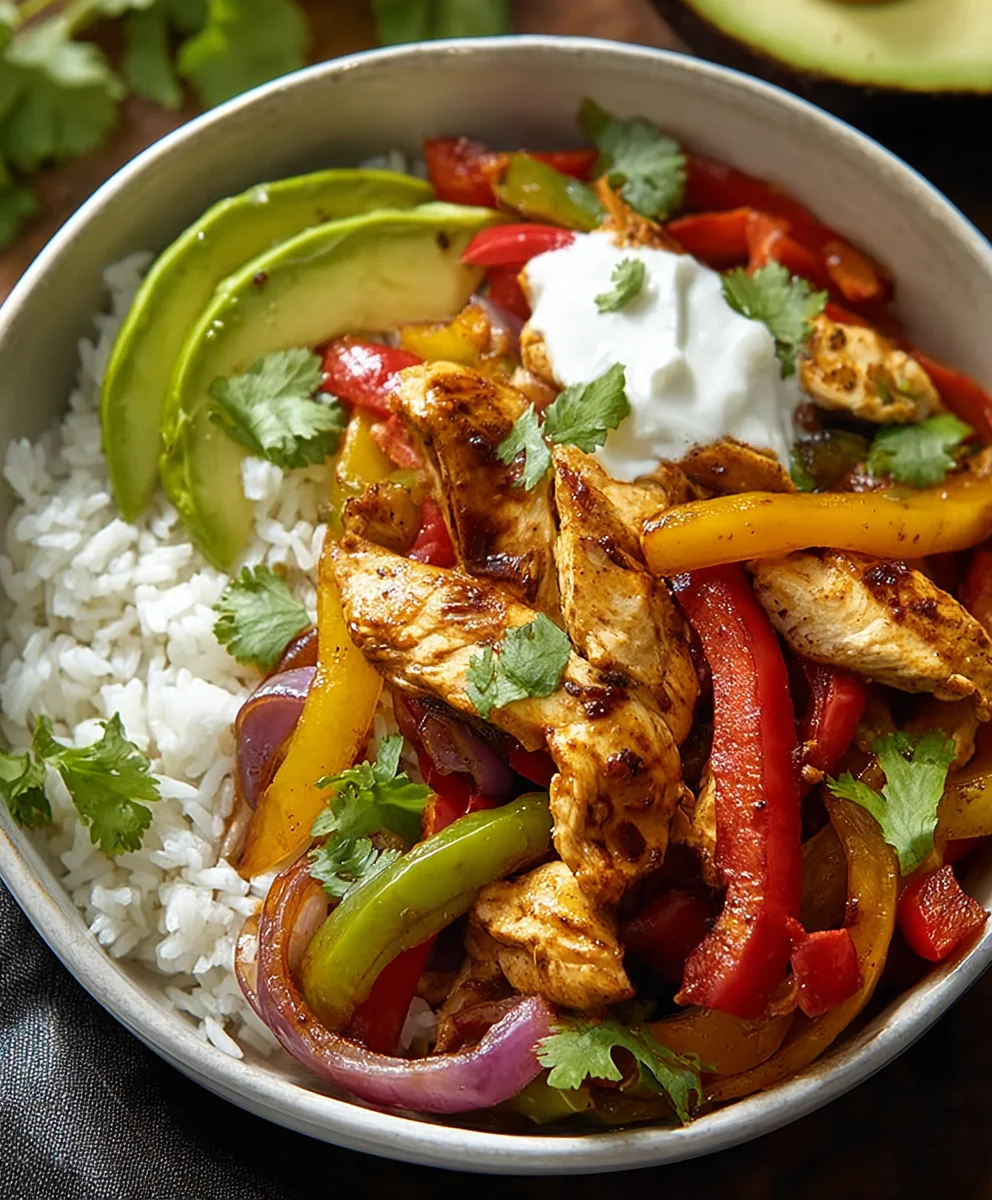 Easy Chicken Fajita Bowl Recipe - Quick & Flavorful Meal