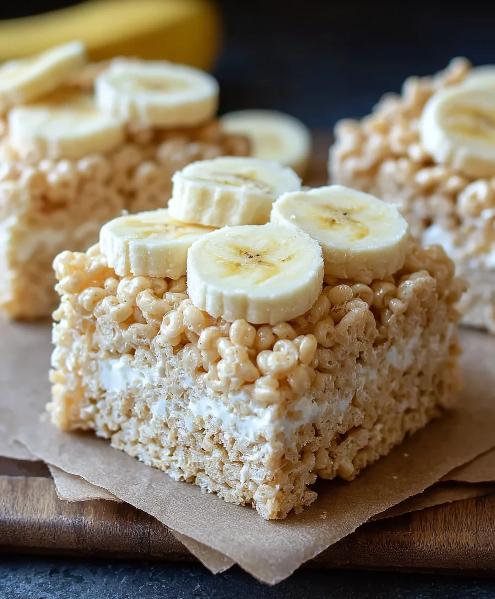 Banana Pudding Rice Krispie Treats Recipe