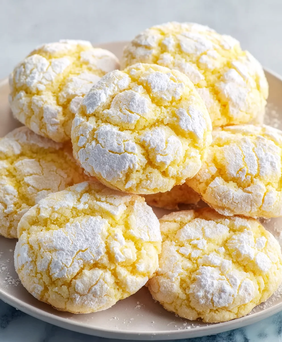 Easy Lemon Crinkle Cookies-Bright & Chewy Treats