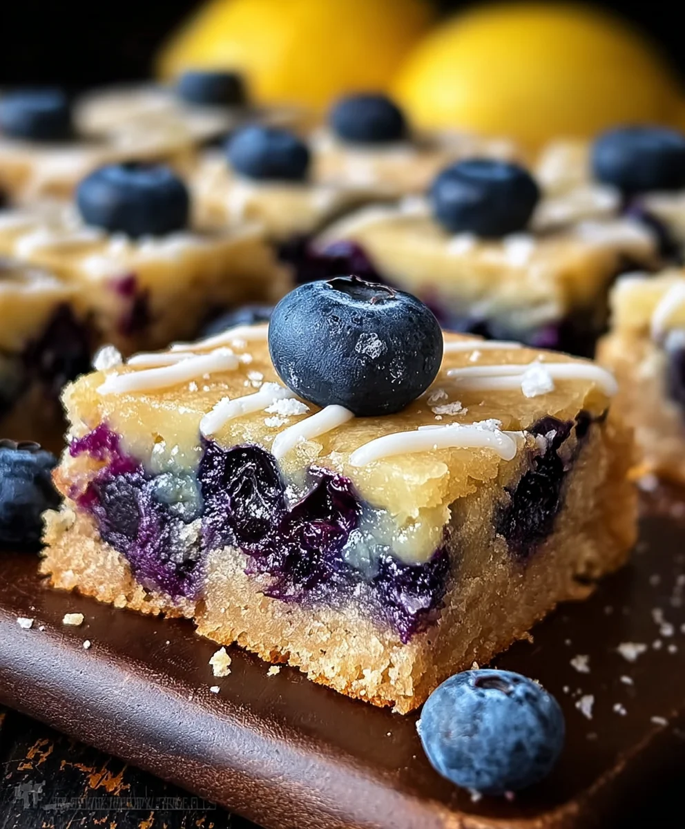 Blueberry Lemon Cookie Bars- Easy & Delicious Treat