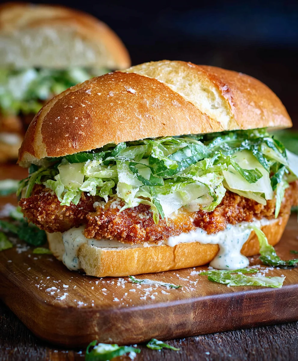Crispy Chicken Caesar Sandwich-Your Next Favorite Meal