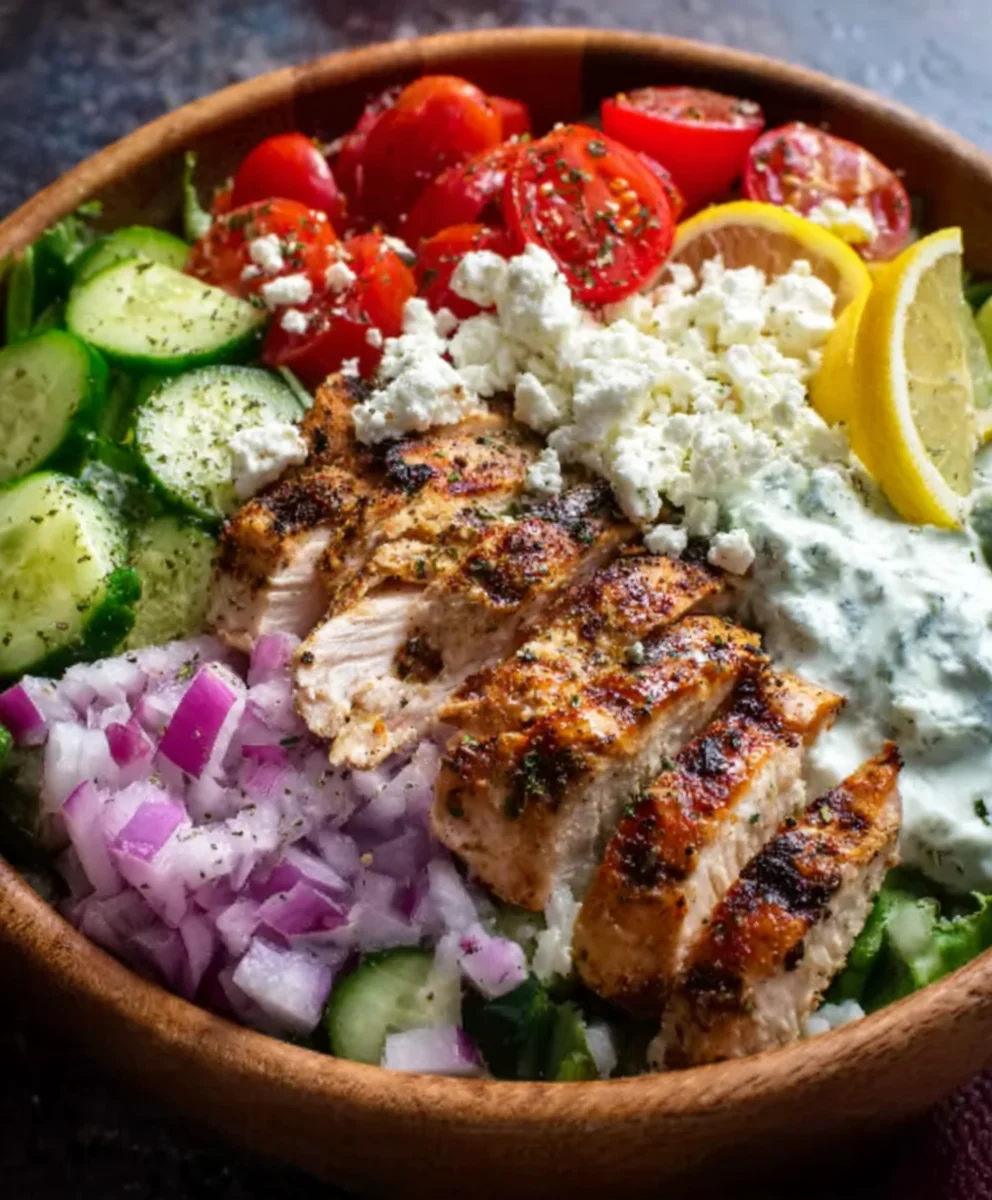 Easy Greek Chicken Bowls- Quick & Flavorful Recipe