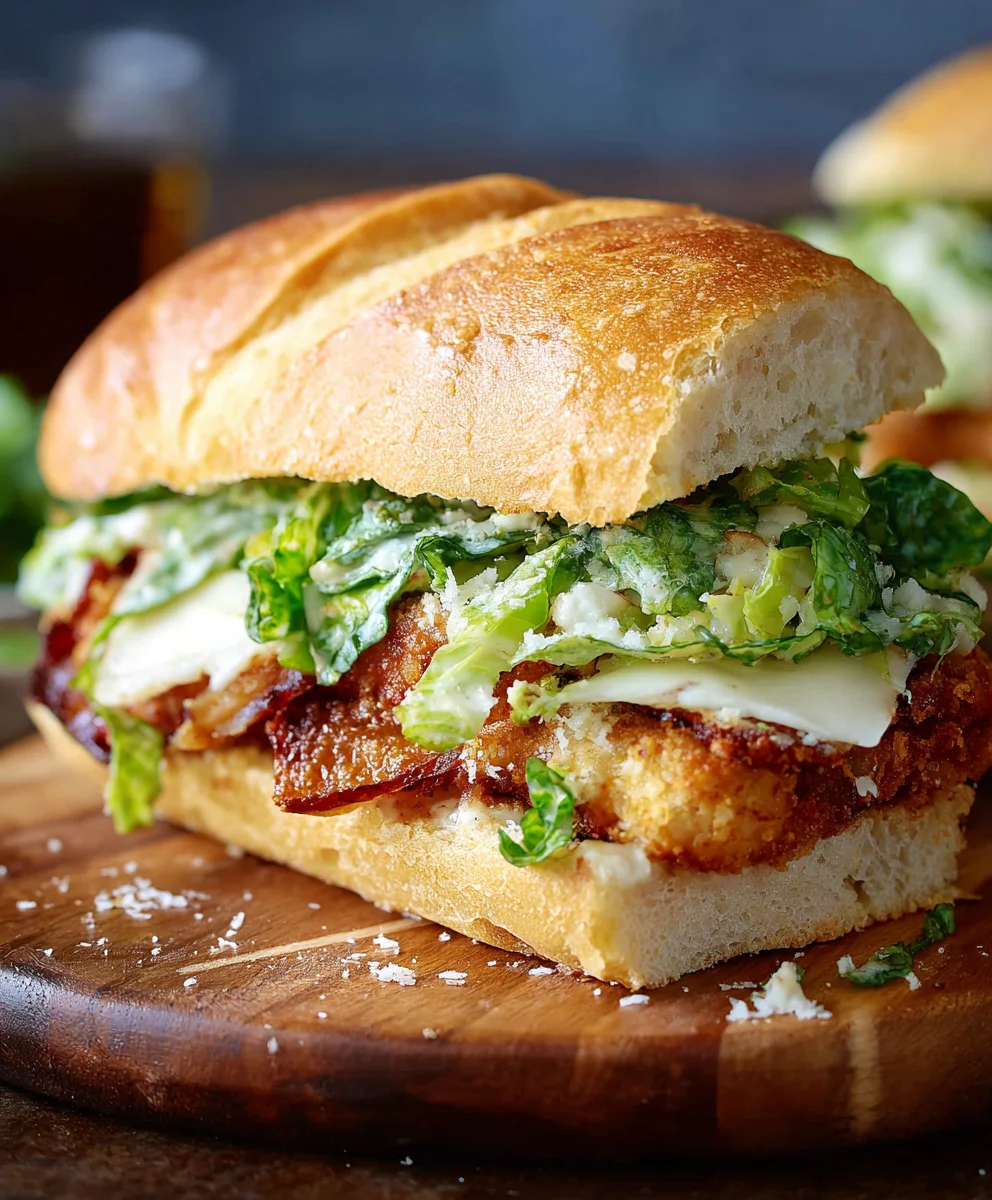 Crispy Chicken Caesar Sandwich-Your Next Favorite Meal