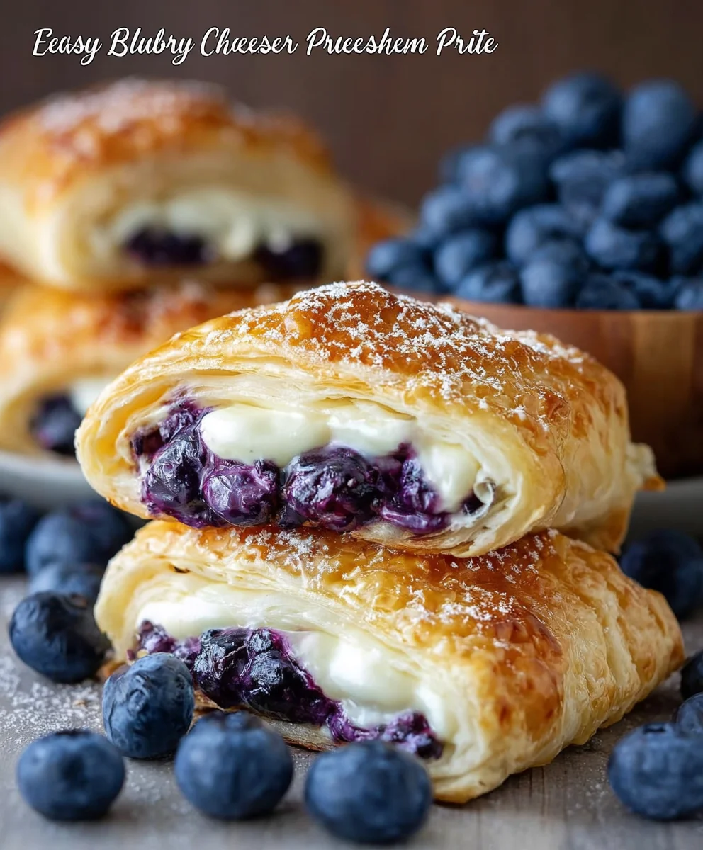 Blueberry Cream Cheese Pastry Bites Easy Recipe