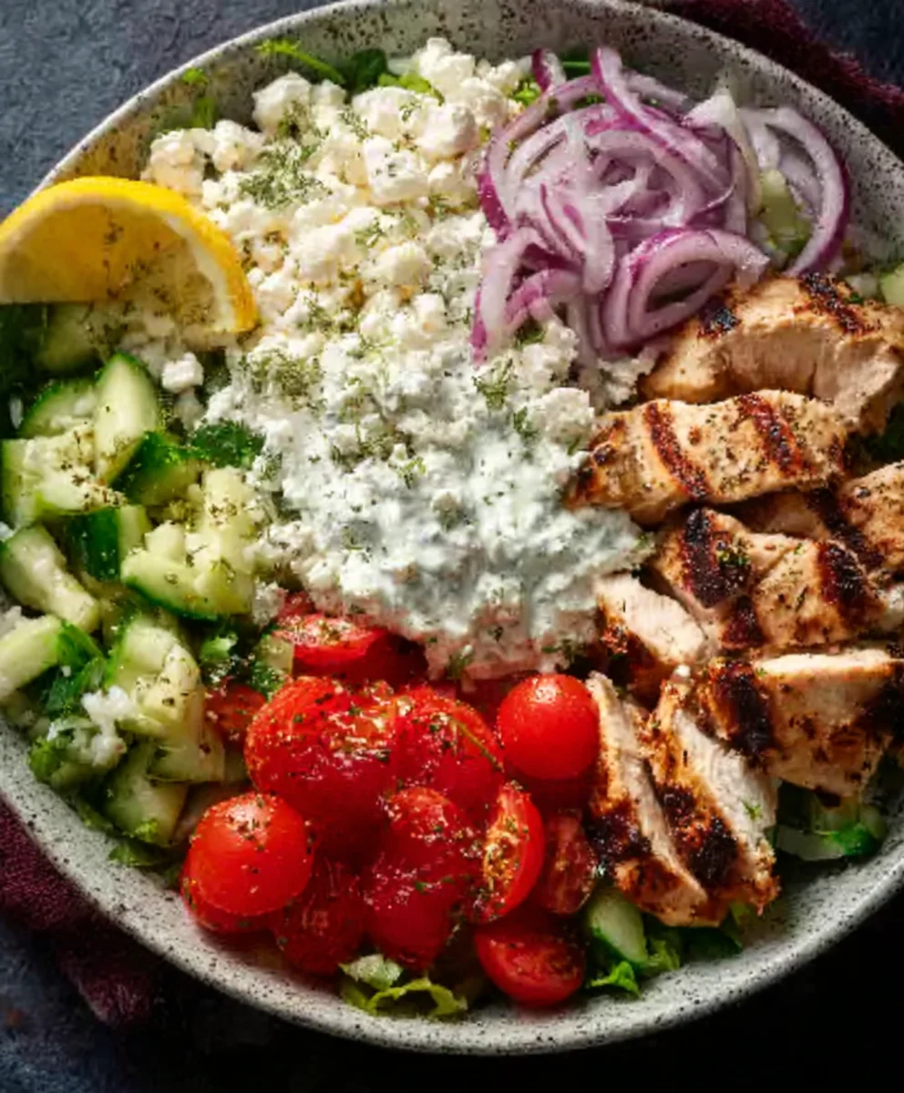 Easy Greek Chicken Bowls- Quick & Flavorful Recipe