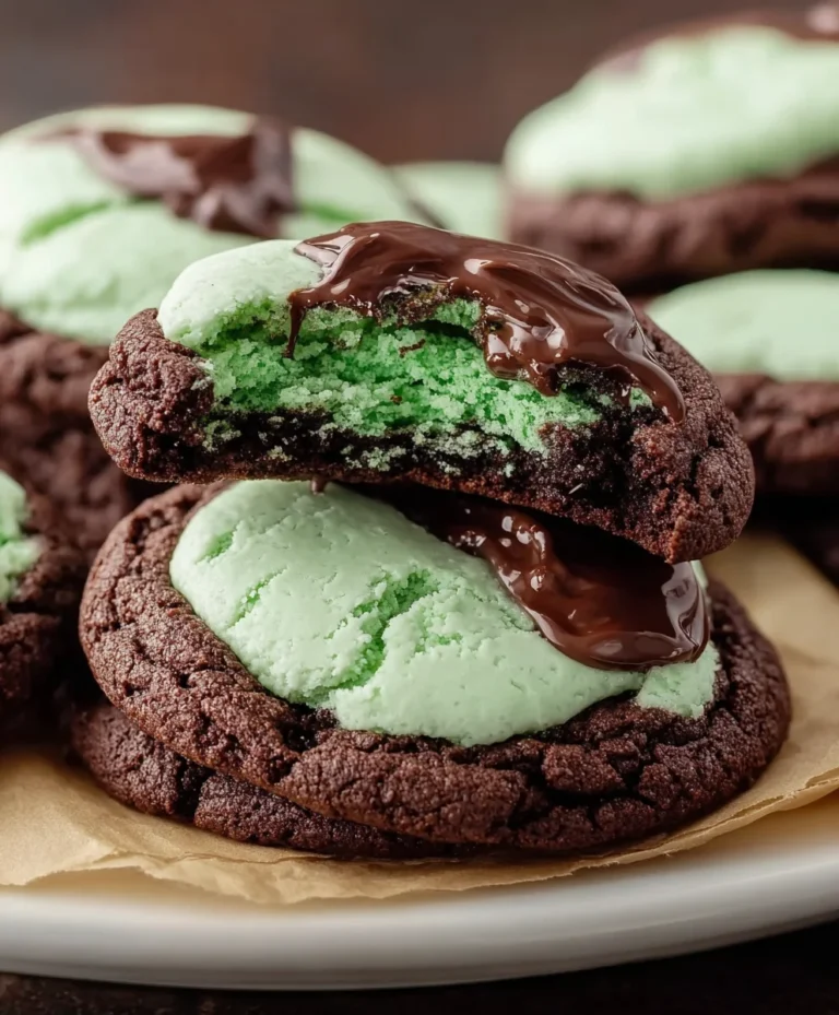 Easy Grasshopper Cake Mix Cookies-Quick Dessert