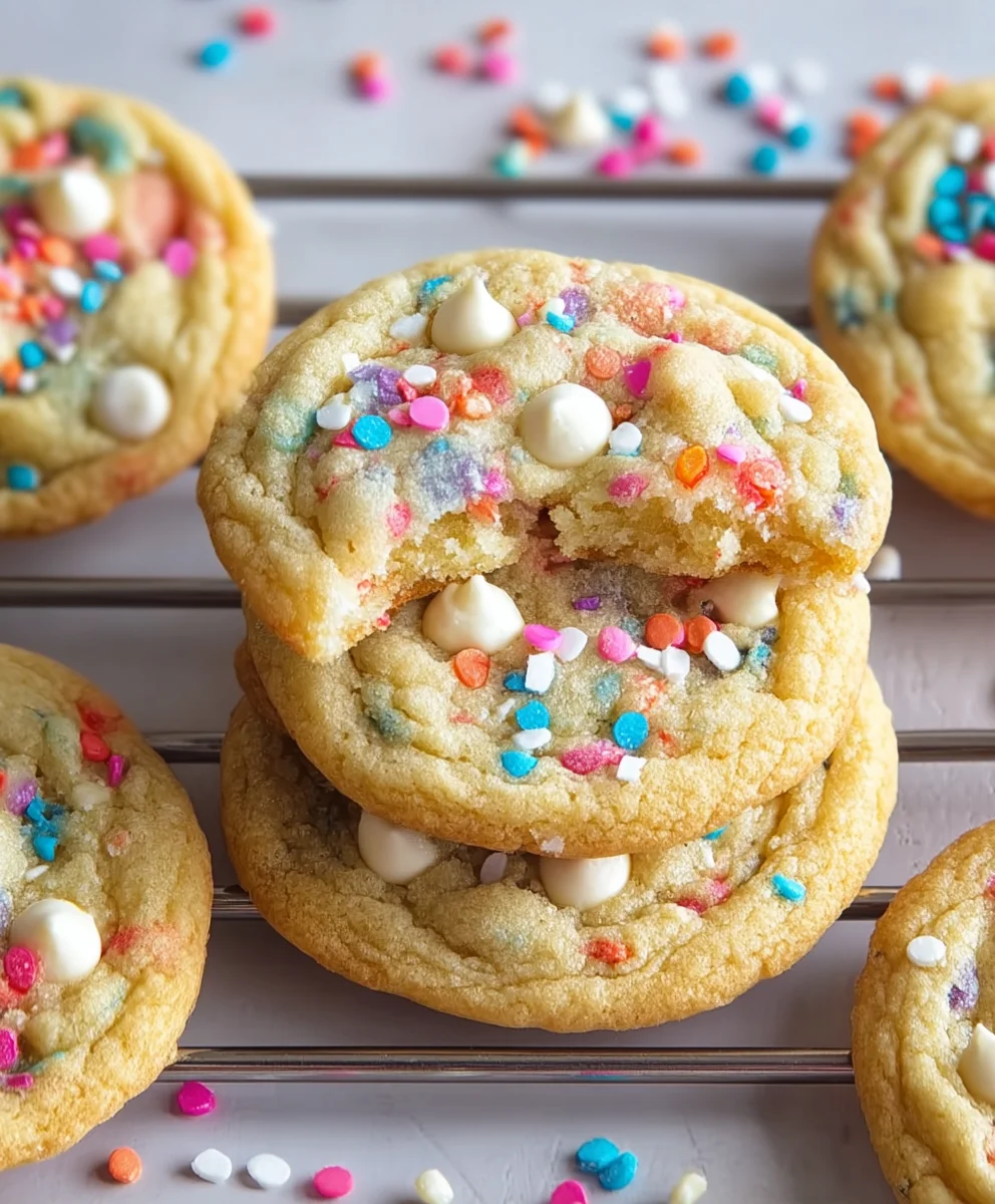 White Chocolate Confetti Cookies-Easy Festive Fun
