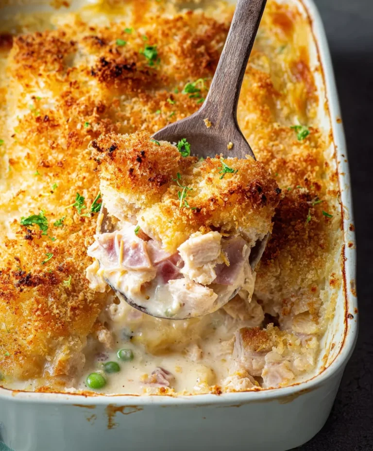 Creamy Chicken Cordon Bleu Casserole-Easy Dinner