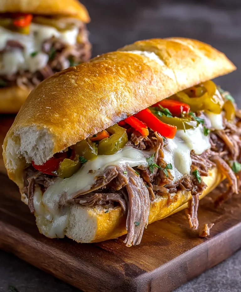 Cheesy Italian Beef Sandwiches- Easy & Delicious
