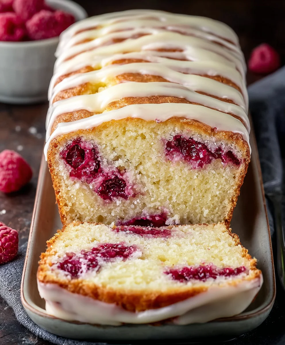 White Chocolate Raspberry Loaf Cake Recipe-Easy & Delicious
