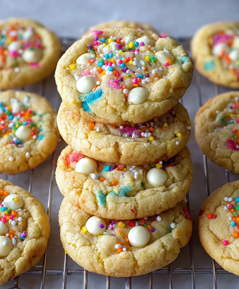 White Chocolate Confetti Cookies-Easy Festive Fun