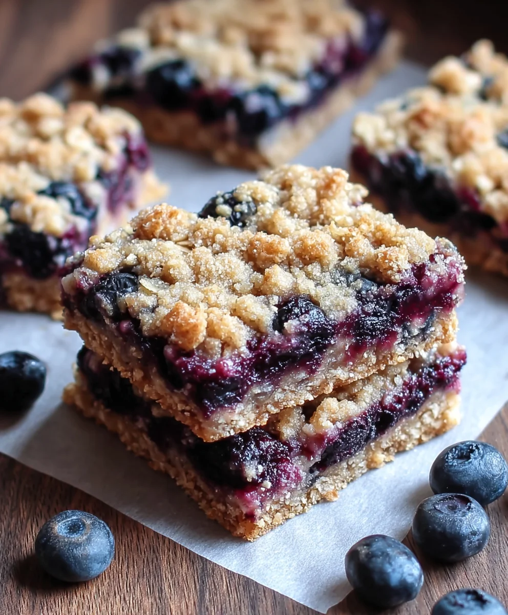 Healthy Blueberry Oatmeal Breakfast Bars-Easy & Delicious