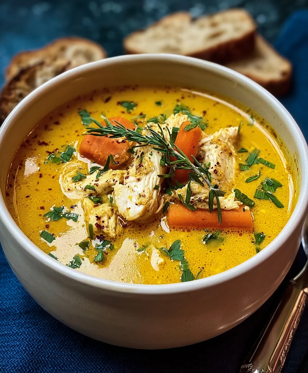 Soothing Turmeric Chicken Soup – Anti-Inflammatory Comfort