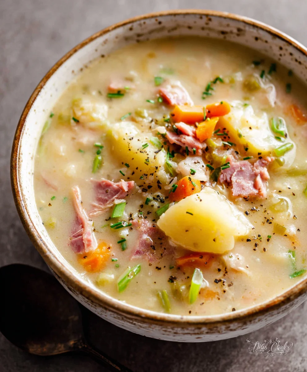 Hearty Beef Beef Ham Potato Soup - Comfort Food Recipe