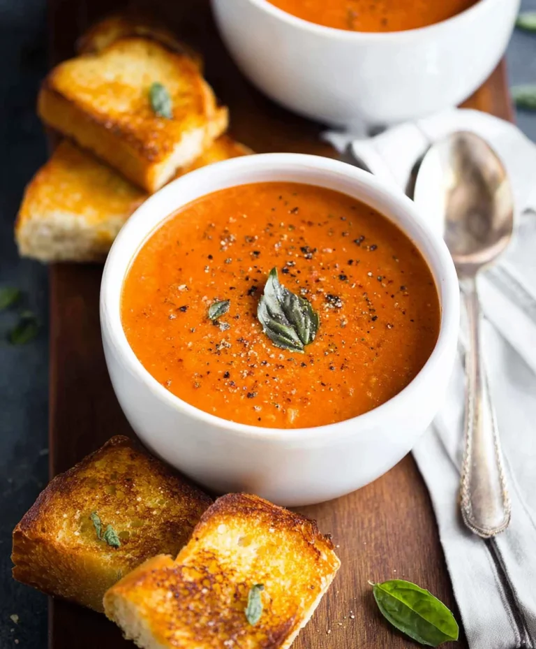 Roasted Tomato Basil Soup – Easy Flavorful Recipe