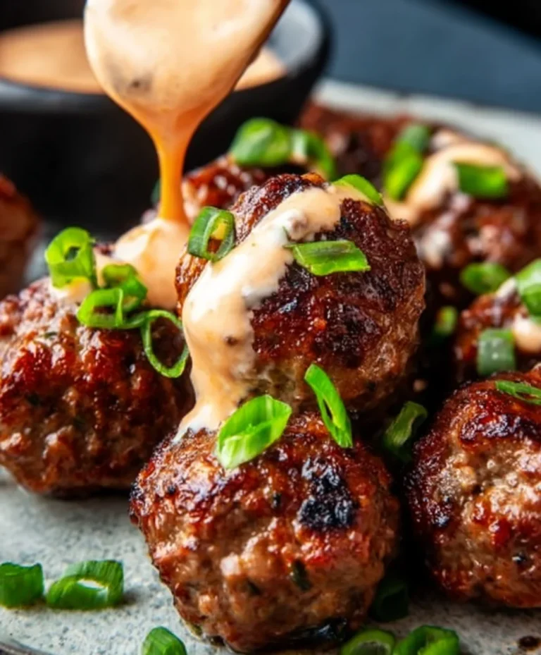 Spicy Korean Beef Meatballs – Easy Mayo Dip Recipe