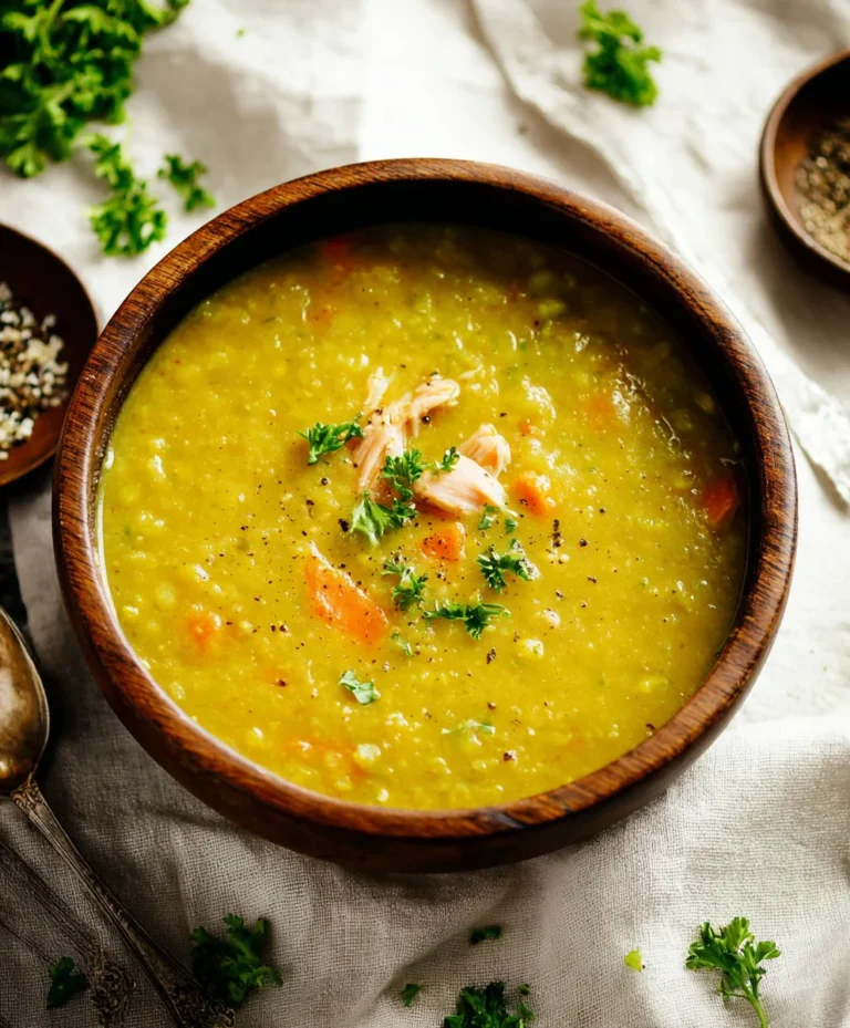 Classic Split Pea Soup Recipe-Hearty Beef Flavor