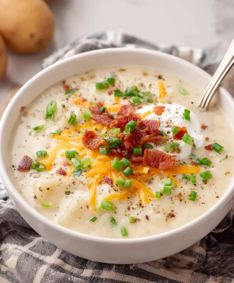 Easy Slow Cooker Beef Potato Soup-Comfort Food