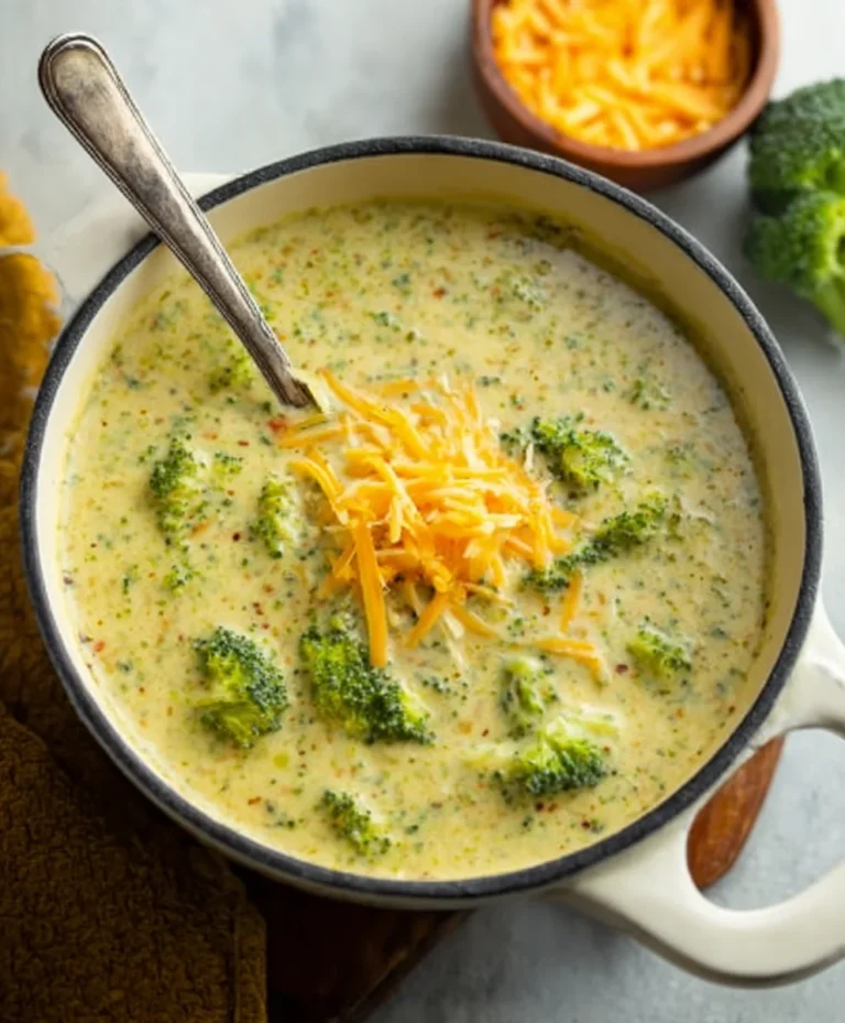 High Protein Broccoli Cheddar Soup – Hearty & Delicious