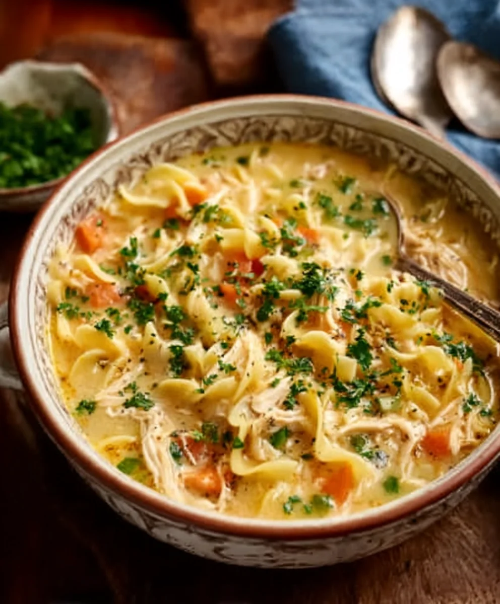 Crack Chicken Noodle Soup Comfort Food Recipe