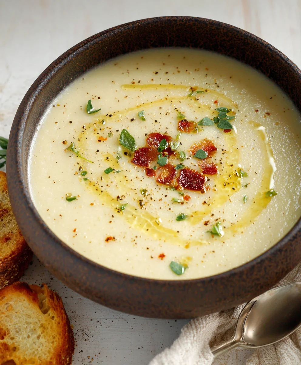 Easy Roasted Garlic Soup - Creamy & Delicious