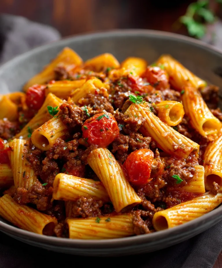 Easy Beef Pasta in Rich Tomato Sauce