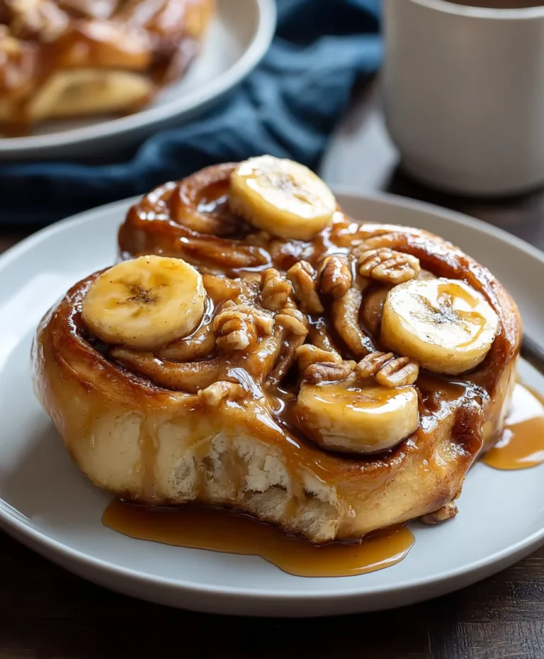 Bananas Foster Cinnamon Rolls – Decadent Dessert Bliss