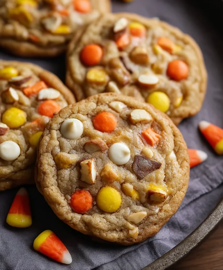 Candy Corn Trail Mix Cookies-Festive Fall Treat
