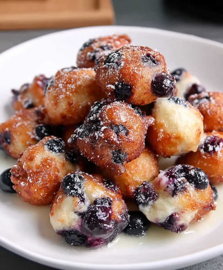 Easy Mini Blueberry Fritters Delicious Snack