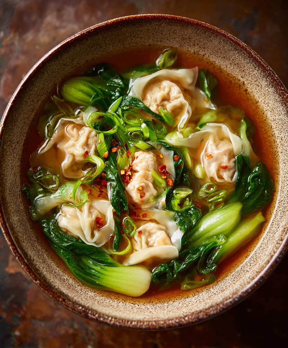 Easy Wonton Soup Recipe-Delicious Beef & Veggies