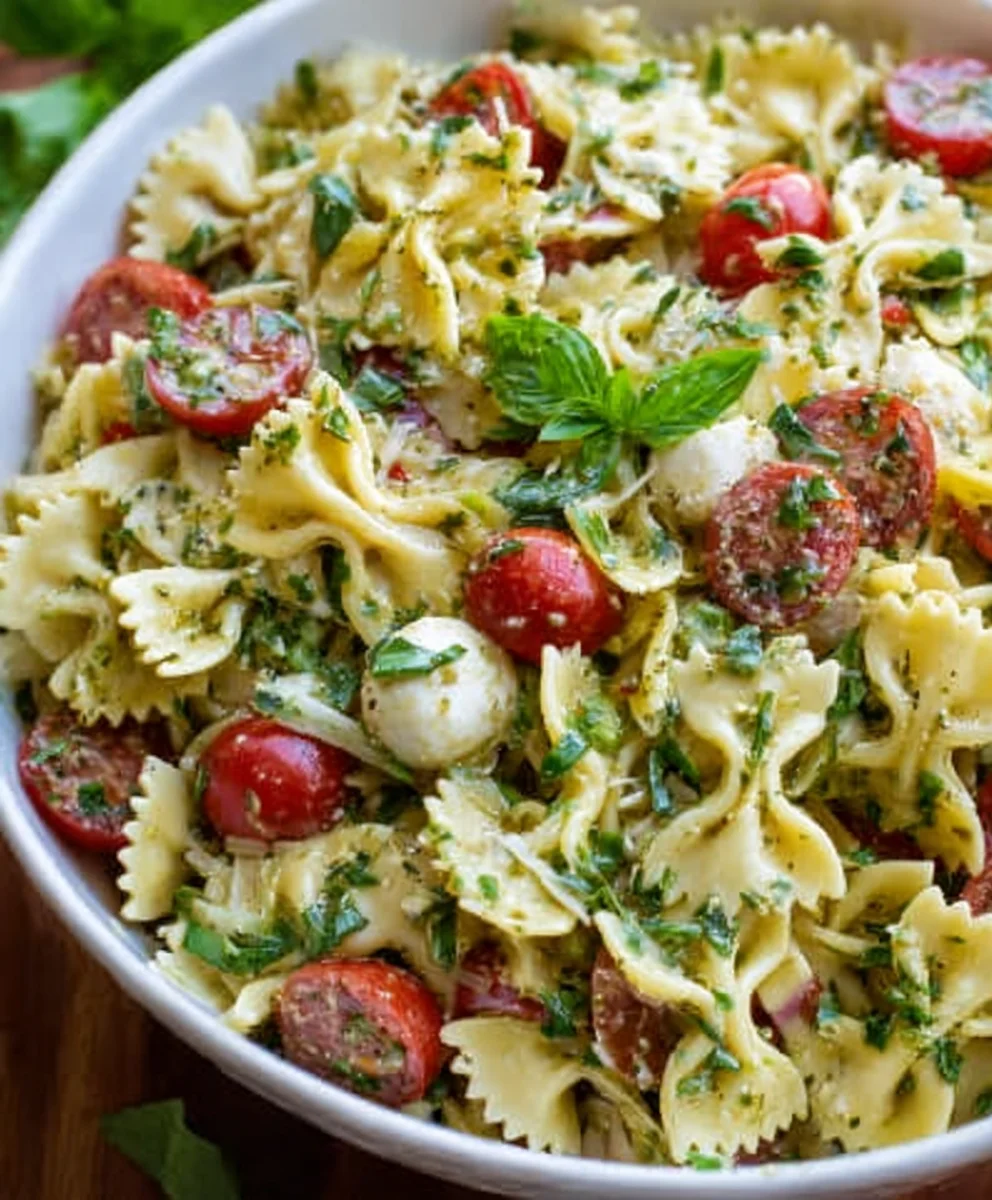 Easy Bow Tie Pasta Salad Recipe - Crowd Pleaser