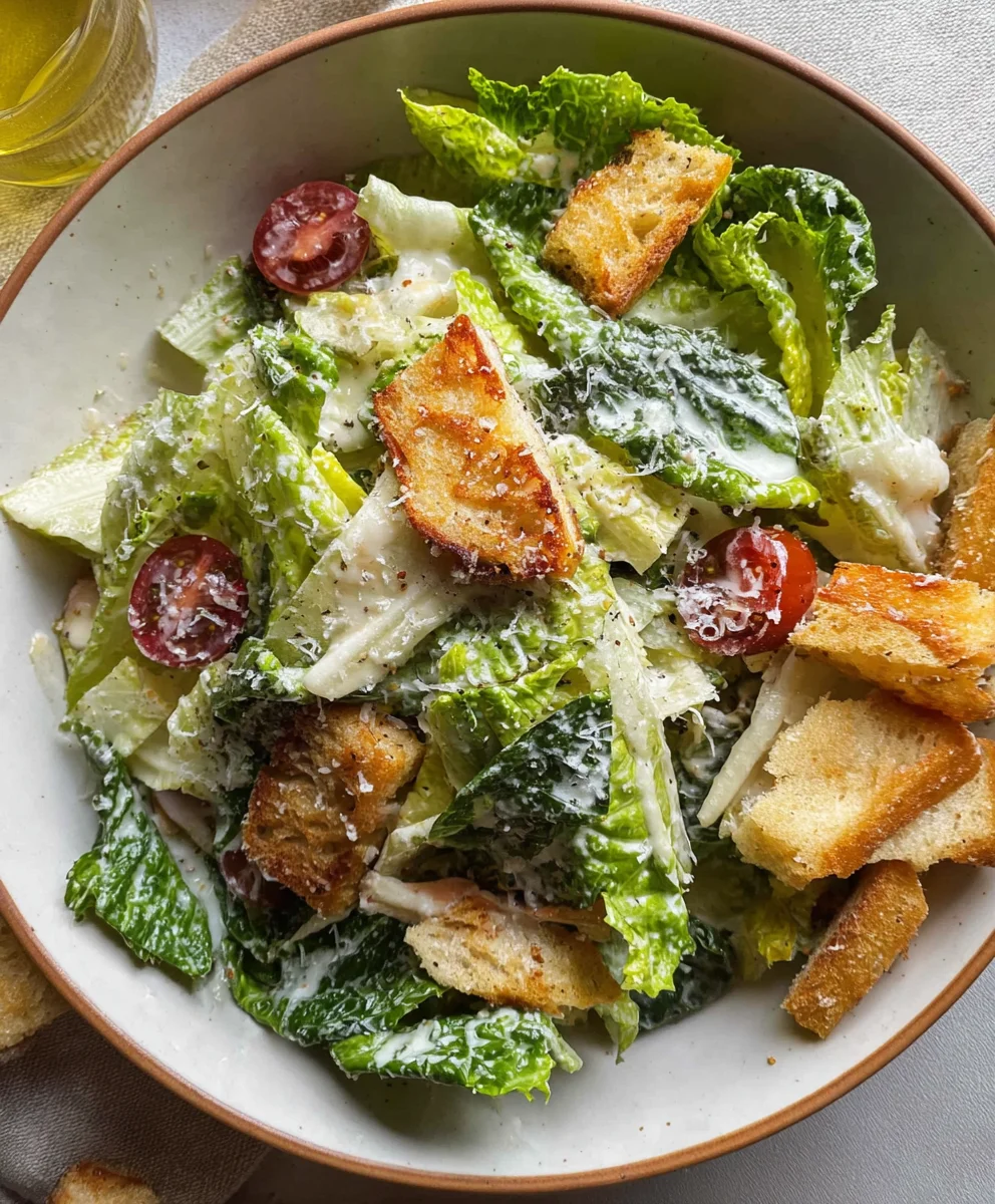 Easy Vegetarian Caesar Salad - Delicious & Quick Recipe